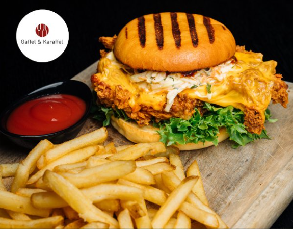 Fritert Kylling Burger