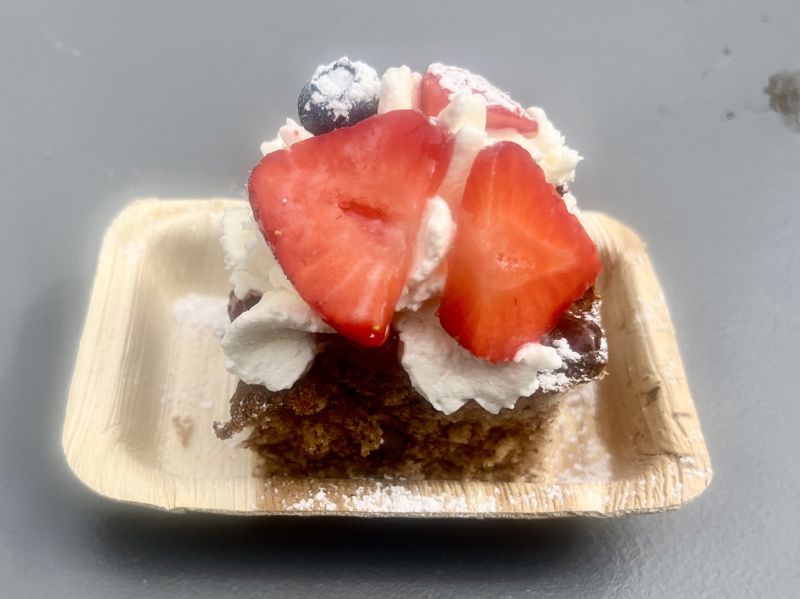 Banana Strawberry Cream Cake