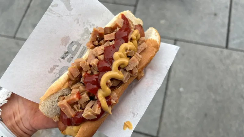 Pølse med bacon