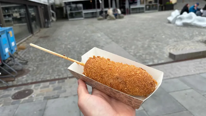 Mini classic corn dog
