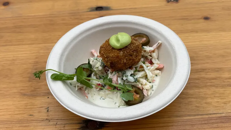 Fritert høyrygg croqueta